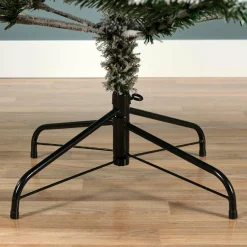 EMINZA Sapin artificiel de Noël (H210 cm) King Vert enneigé Sapin enneigé Clearance
