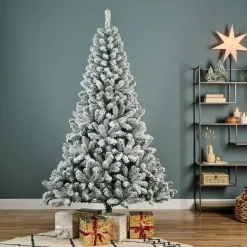 EMINZA Sapin artificiel de Noël (H300 cm) King Vert enneigé Sapin enneigé Discount