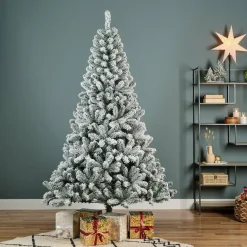EMINZA Sapin artificiel de Noël (H180 cm) King Vert enneigé Sapin enneigé Sale
