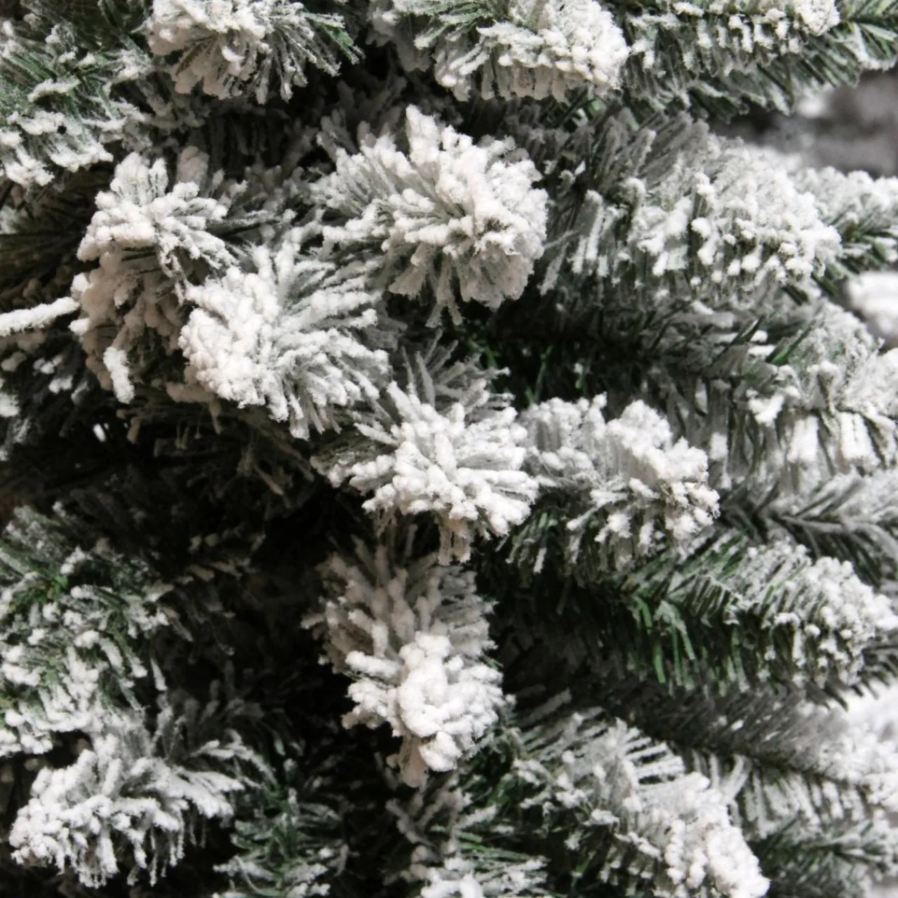 EMINZA Sapin artificiel de Noël (H150 cm) Narrow Vert enneigé Sapin enneigé Clearance