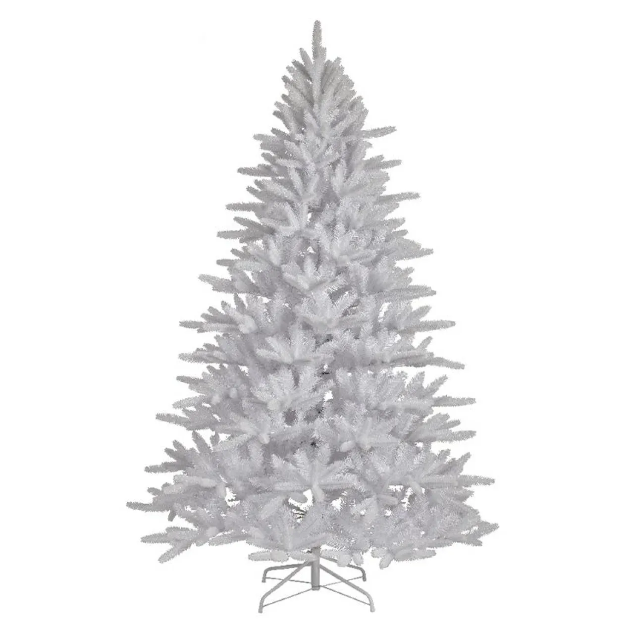 EMINZA Sapin artificiel de Noël (H210 cm) Odense Blanc irisé et pailleté Sapin blanc New
