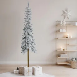 EMINZA Sapin artificiel de Noël (H150 cm) Sierra Vert enneigé Sapin enneigé Best
