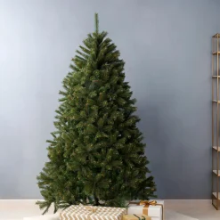 EMINZA Sapin artificiel de Noël (H210 cm) Stockholm Vert finition perlée Vert givré Hot