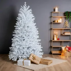 EMINZA Sapin de Noël artificiel (H210 cm) Quebec Blanc Sapin blanc Hot