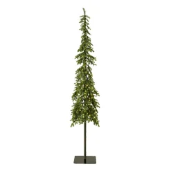 EMINZA Sapin de Noël artificiel lumineux 250 LED (H240 cm) Sierra Vert sapin Sapin vert lumineux New