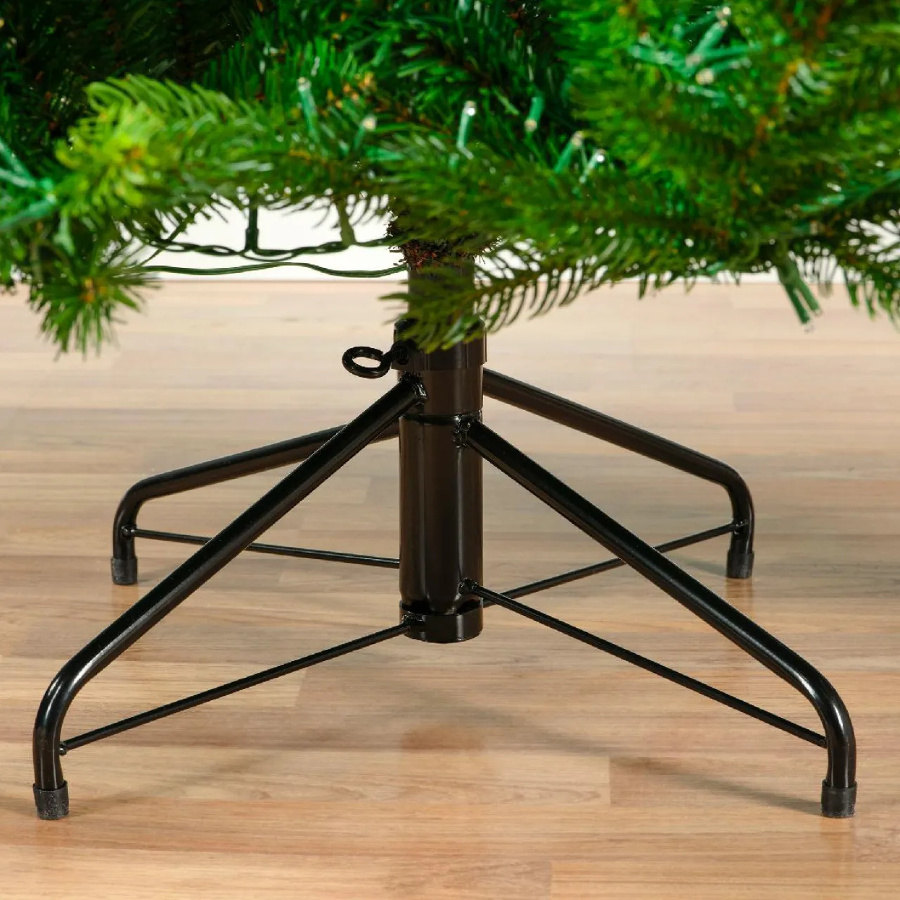 EMINZA Sapin de Noël artificiel lumineux 4000 LED (H210 cm) Caucasia Nordmann Vert sapin Sapin vert lumineux