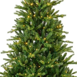 EMINZA Sapin de Noël artificiel lumineux 430 LED (H210 cm) Allix Vert sapin Sapin vert lumineux Hot