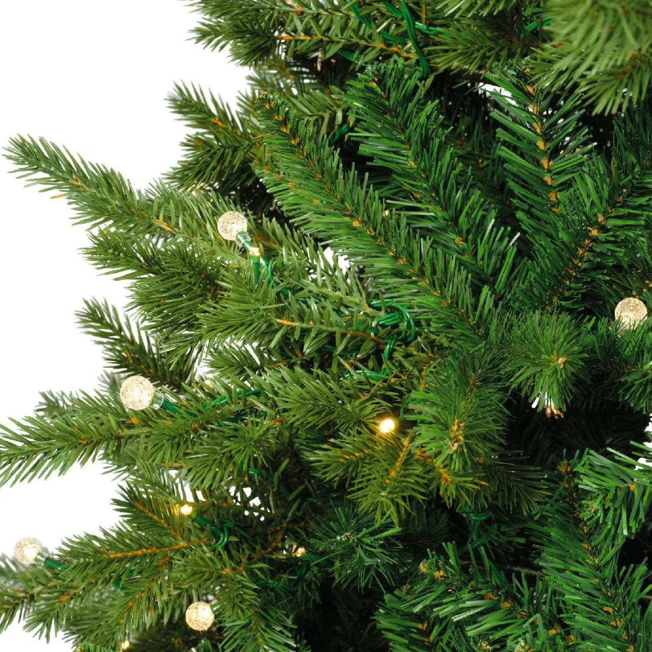 EMINZA Sapin de Noël artificiel lumineux 480 LED (H210 cm) Idaho Vert sapin Sapin vert lumineux Clearance