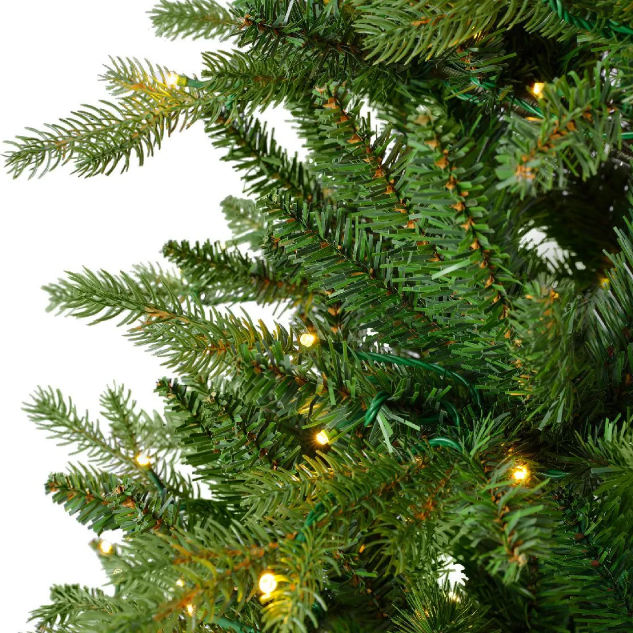 EMINZA Sapin de Noël artificiel lumineux 5400 LED (H240 cm) Caucasia Nordmann Vert sapin Sapin vert lumineux Hot