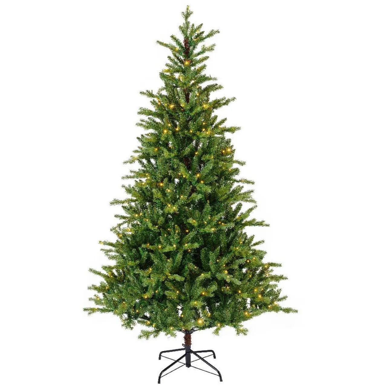 EMINZA Sapin de Noël artificiel lumineux 5400 LED (H240 cm) Caucasia Nordmann Vert sapin Sapin vert lumineux Hot