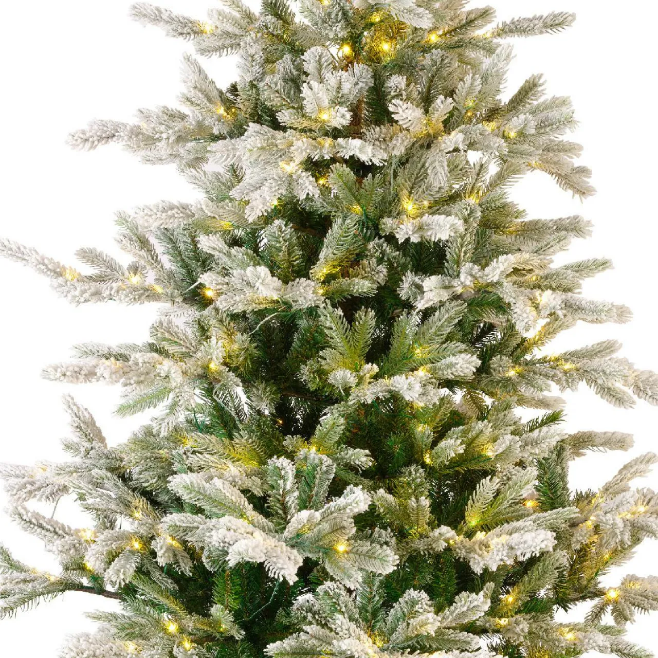 EMINZA Sapin de Noël artificiel lumineux 700 LED (H240 cm) Glorious Vert enneigé Sapin enneigé lumineux Online
