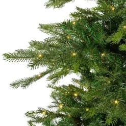 EMINZA Sapin de Noël artificiel lumineux 700 LED (H240 cm) Glorious Vert sapin Sapin vert lumineux Discount