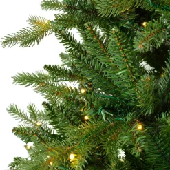 EMINZA Sapin de Noël artificiel lumineux 740 LED (H270 cm) Allix Vert sapin Sapin vert lumineux Online