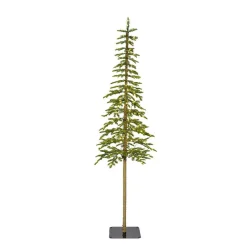 EMINZA Sapin de Noël artificiel lumineux 200 LED (H210 cm) Sierra Vert sapin Sapin vert lumineux New