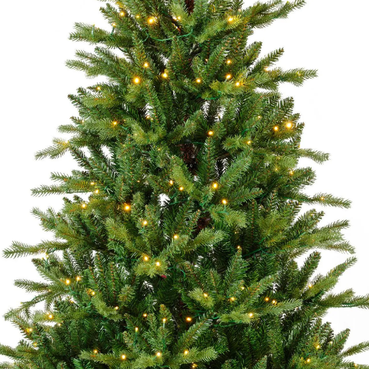 EMINZA Sapin de Noël artificiel lumineux 560 LED (H240 cm) Allix Vert sapin Sapin vert lumineux New