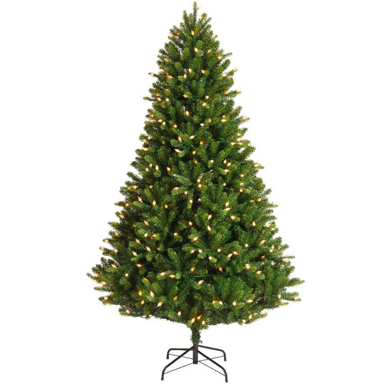 EMINZA Sapin de Noël artificiel lumineux 520 LED (H240 cm) Barrow Vert sapin Sapin vert lumineux