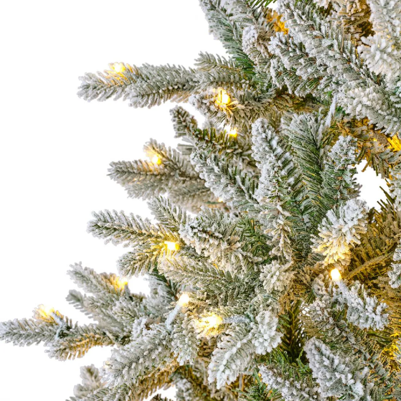 EMINZA Sapin de Noël artificiel lumineux 560 LED (H240 cm) Allix Vert enneigé Sapin enneigé lumineux Online
