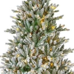EMINZA Sapin de Noël artificiel lumineux 560 LED (H240 cm) Allix Vert enneigé Sapin enneigé lumineux Online
