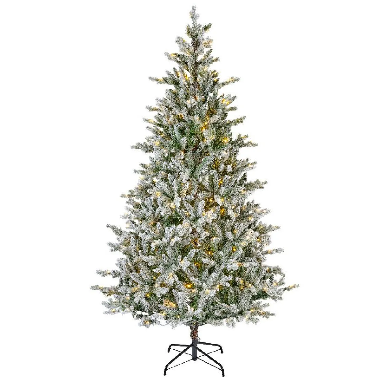 EMINZA Sapin de Noël artificiel lumineux 560 LED (H240 cm) Allix Vert enneigé Sapin enneigé lumineux Online