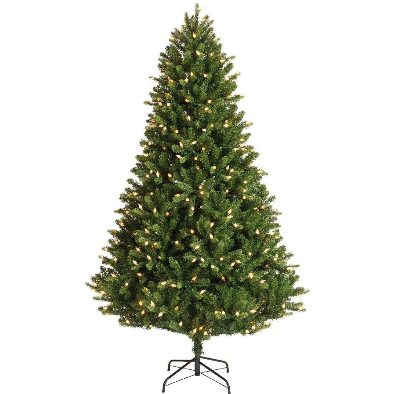 EMINZA Sapin de Noël artificiel lumineux 400 LED (H210 cm) Barrow Vert sapin Sapin vert lumineux Hot