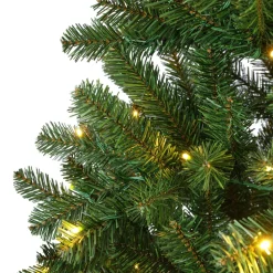 EMINZA Sapin de Noël artificiel lumineux 320 LED (H210 cm) King Vert sapin Sapin vert lumineux Hot