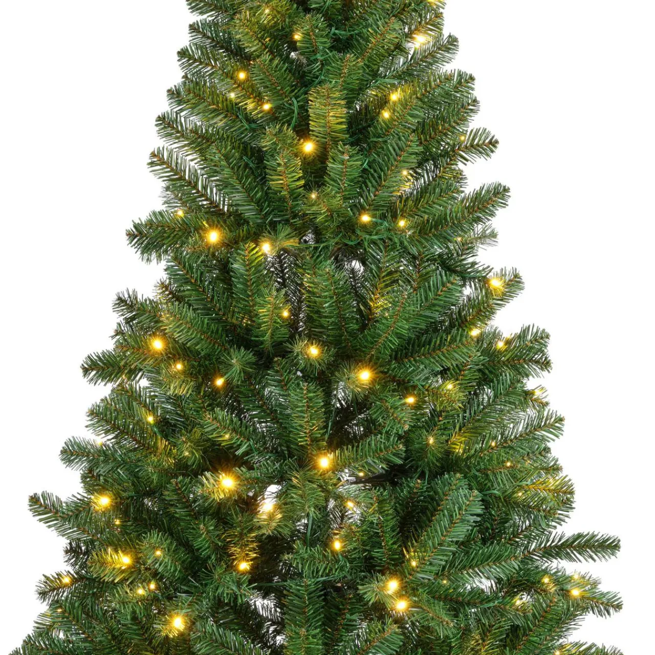 EMINZA Sapin de Noël artificiel lumineux 320 LED (H210 cm) King Vert sapin Sapin vert lumineux Hot