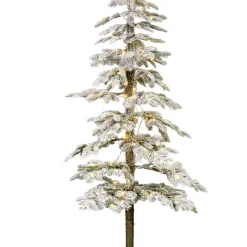 EMINZA Sapin de Noël artificiel lumineux 150 LED (H180 cm) Sierra Vert enneigé Sapin enneigé lumineux Sale