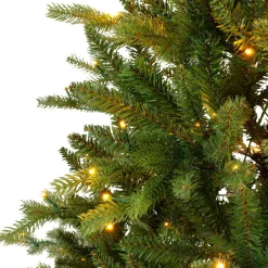 EMINZA Sapin de Noël artificiel lumineux 320 LED (H180 cm) Allix Vert sapin Sapin vert lumineux Online