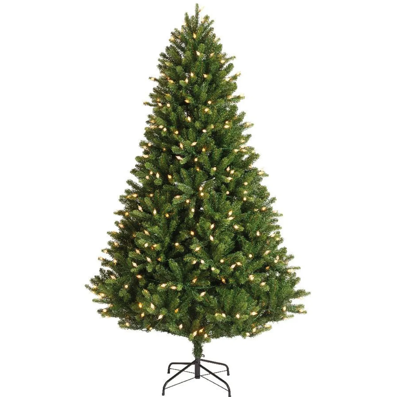 EMINZA Sapin de Noël artificiel lumineux 320 LED (H180 cm) Barrow Vert sapin Sapin vert lumineux Discount