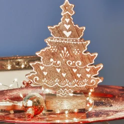 KAEMINGK Sapin de Noël en bois à poser (H17 cm) Swiss Naturel Clearance