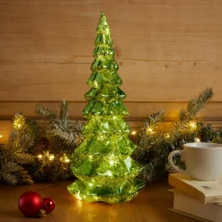 KAEMINGK Sapin de Noël lumineux à piles 20 LED (H32 cm) Eternel Vert Clearance