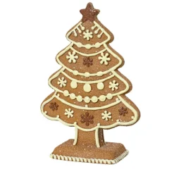 KAEMINGK Sapin de Noël à poser (H17 cm) Gourmandise sucrée et Blanc Marron Hot