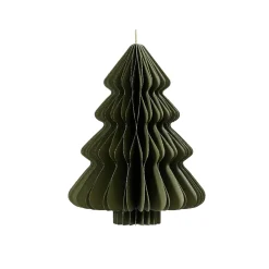 KAEMINGK Sapin en papier à suspendre (H15 cm) Fermeture Magnétique Vert romarin Online