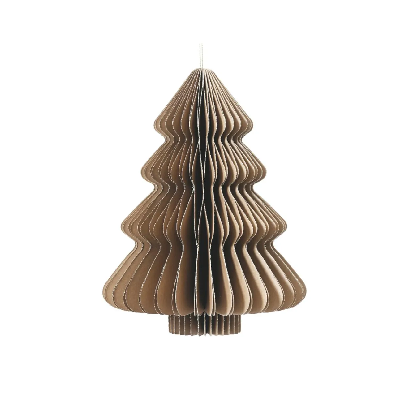 KAEMINGK Sapin en papier à suspendre (H15 cm) Fermeture Magnétique Brun Marron