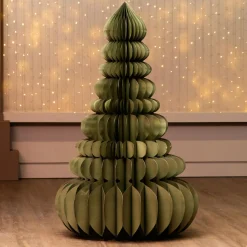 KAEMINGK Sapin Géant papier à poser (H160 cm) Fermeture Magnétique Vert romarin Best