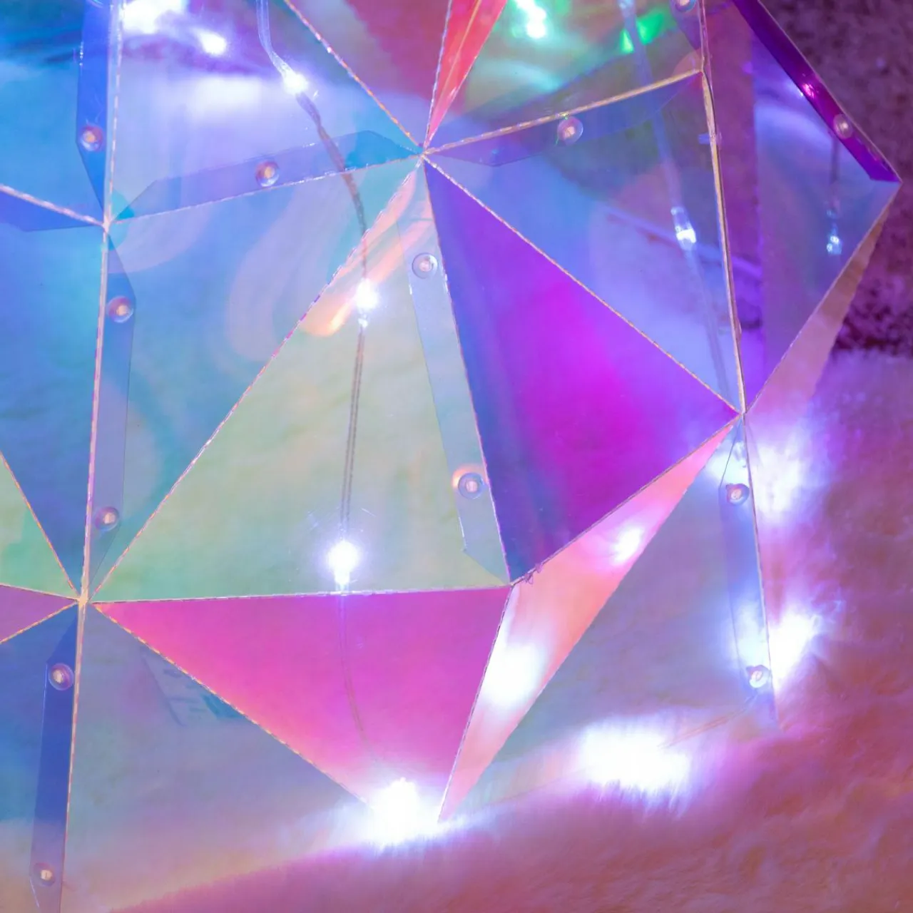 KAEMINGK Sapin lumineux 120 Micro LED (H110 cm) Ice Blanc froid Transparent irisé