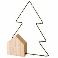 KAEMINGK Sapin lumineux à piles 22 LED (H30 cm) Alpina Blanc chaud Best