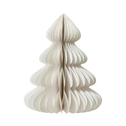 KAEMINGK Sapin papier à poser (H60 cm) Fermeture Magnétique Blanc Outlet