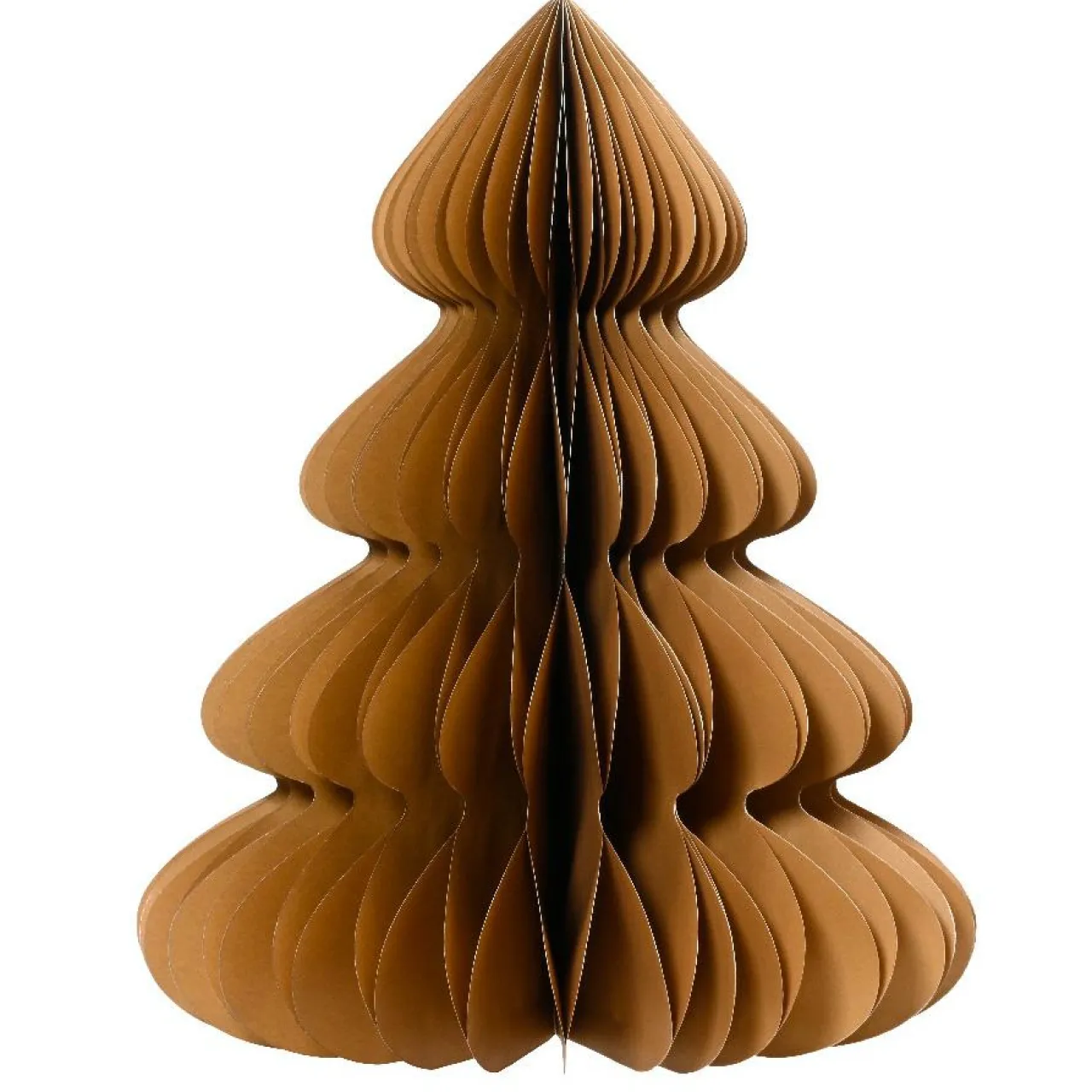 KAEMINGK Sapin papier à poser (H60 cm) Fermeture Magnétique Brun café Hot