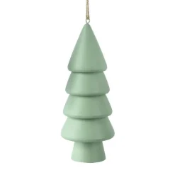 KAEMINGK Sapin à suspendre en bois (H15 cm) Harmonie Menthe blanche Vert menthe Best