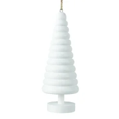 KAEMINGK Sapin à suspendre en bois (H15 cm) Harmonie Blanc Sale