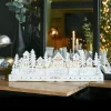 KAEMINGK Scène de vie lumineuse à piles en bois (45 x H15 cm) Village enchanté Online