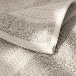 EMINZA Serviette de bain coton bio (50 x 90 cm) Méline pampa Beige Hot