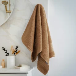 EMINZA Serviette de bain coton bio (50 x 90 cm) Méline Camel Best