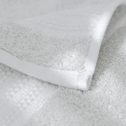 EMINZA Serviette de bain coton bio (30 x 50 cm) Méline chantilly Blanc Online