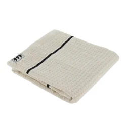 TENDANCE Serviette de bain coton nid d'abeille (30 x 50 cm) Japandi Beige Discount