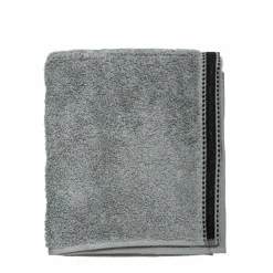 ATMOSPHERA Serviette de bain coton (50 x 90 cm) Joia Gris foncé New