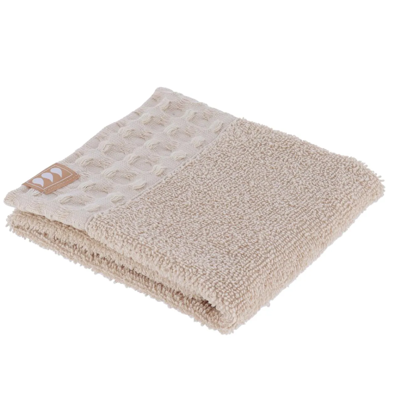 TENDANCE Serviette de bain coton (30 x 50 cm) Season Color Beige New