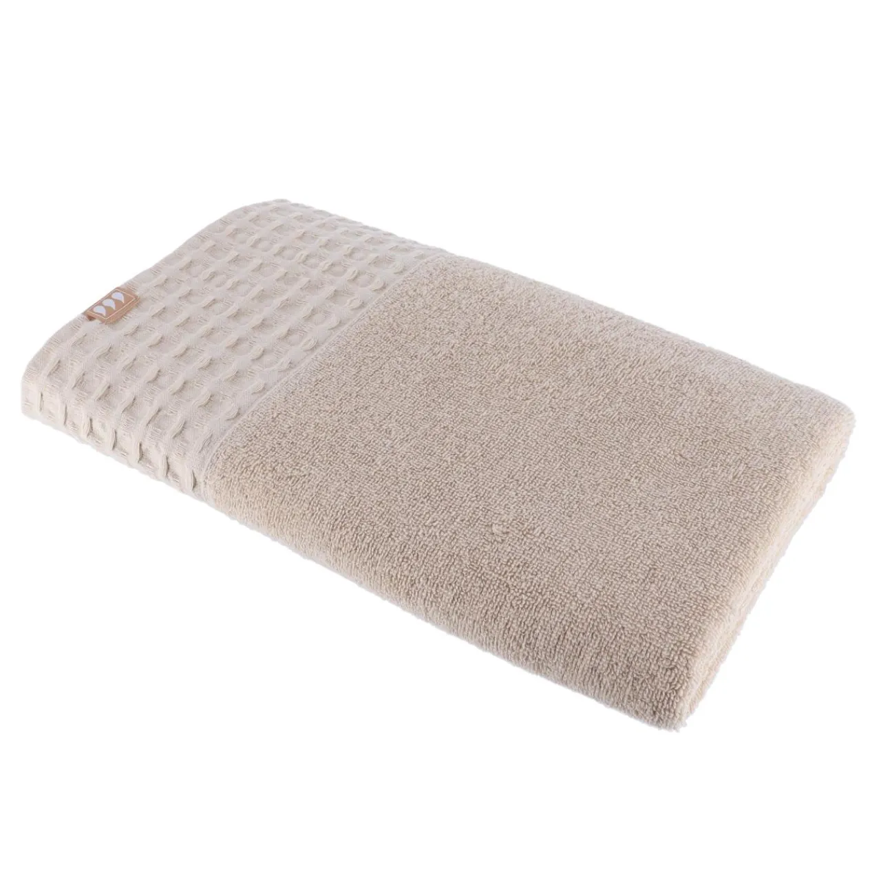 TENDANCE Serviette de bain coton (90 x 150 cm) Season Color Beige New