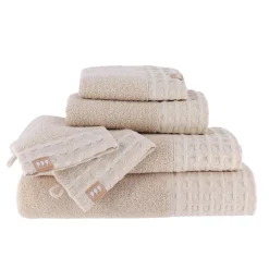 TENDANCE Serviette de bain coton (90 x 150 cm) Season Color Beige New